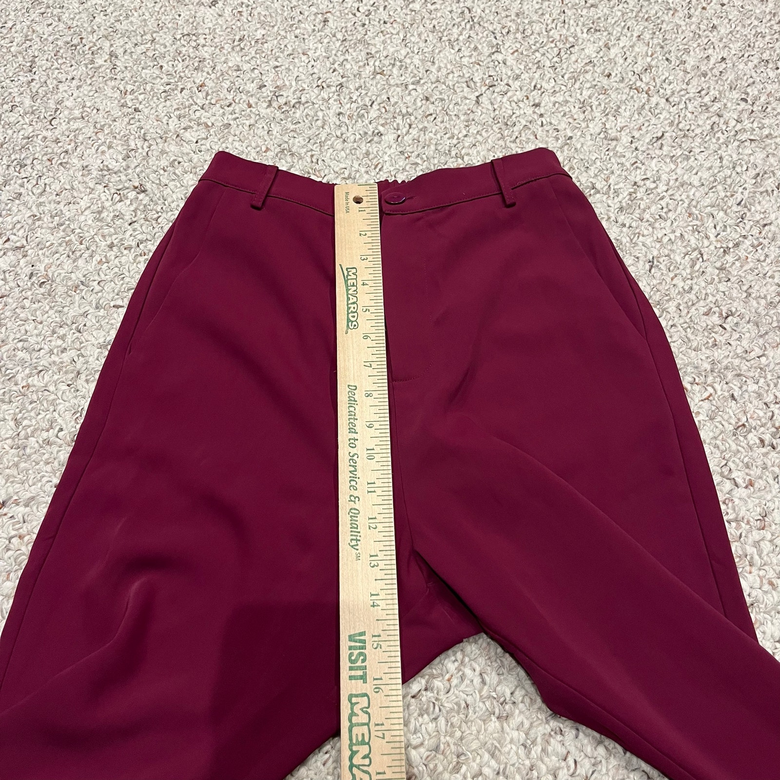 New Ruti Feeling Cool Trouser Pants 00 French Plum Drop Crotch Preppy Classic — image 5 of 7